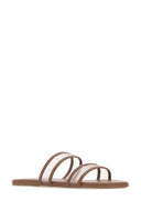Tkees Brown Leather Viv Slippers