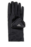 Prada Black Leather Gloves