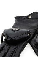 Prada Black Leather Gloves