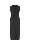Prada Dark Grey Wool Dress