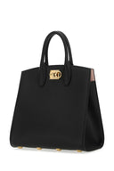 Salvatore Ferragamo Leather Black The Studio Handbag