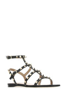 Valentino Garavani in pelle nera sandali rocciosi