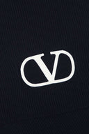 Valentino Garavani Midnight Blue Wool Scarf