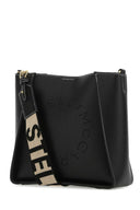 Stella Mc Cartney Black Alter Mat Mini Stella Logo Shoulder Bag
