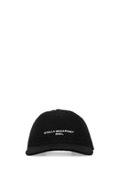 Stella McCartney Black Cotton Blend Baseballkappe