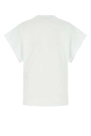 Stella McCartney weiße Baumwoll -T -Shirt