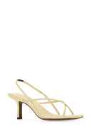 Neous Cream Leather Shamali Sandals