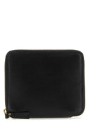 Schwarze Lederbrieftasche von Comme Des Garcons