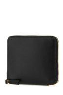 Schwarze Lederbrieftasche von Comme Des Garcons