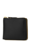 Cartera Comme Des Garçons de piel negra