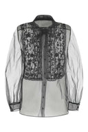 Valentino Garavani Black Mesh Shirt