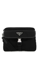 Bolso bandolera Prada de nailon negro