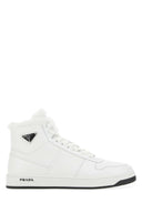 Sneaker in pelle bianca Prada