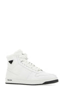 Sneaker in pelle bianca Prada