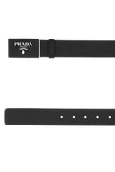 Prada Black Leather Belt