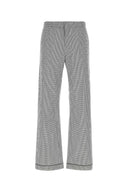 Pant poplin ricamato Prada