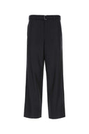 Prada Midnight Blue Wool Wide Leg Pant
