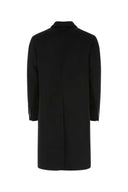 Prada Black Wool Blend Coat