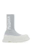 Alexander Mcqueen Grey Stretch Nylon Tread Slick Sneakers