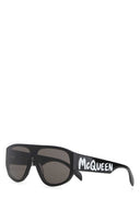 Alexander Mcqueen Sonnenbrille aus schwarzem Acetat