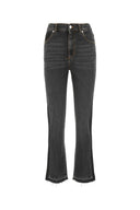 Jeans di denim nero Alexander McQueen