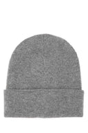 Alexander McQueen Grey Cashmere Beanie Hat