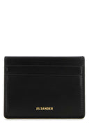 Jil Sander Black Leather Card Holder