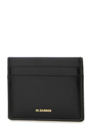 Jil Sander Black Leather Card Holder