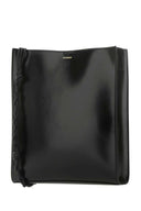 Jil Sander Bolso de hombro grande de cuero negro