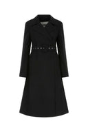 Jil Sander Black Nylon Blend Coat