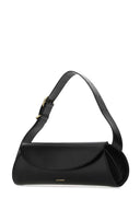 Jil Sander Black Leather Small Cannolo Shoulder Bag