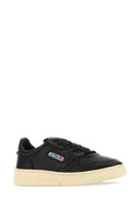 Scarpe da ginnastica da medaglia Autry in pelle nera