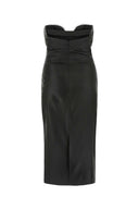Saint Laurent Black Satin Dress