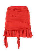 Andrea Adamo Red Viskose Minirock