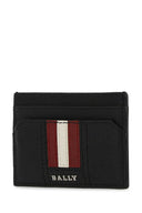 Bally Black Leather Thar Card Holder