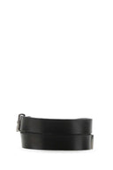 Saint Laurent Black Leather Opyum Bracelet