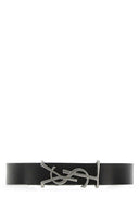 Saint Laurent Black Leather Opyum Bracelet