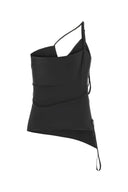 Balenciaga Black Stretch Nylon Top