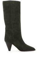 Isabel Marant Dark Green Suede Lispa Boots