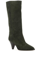 Isabel Marant Dark Green Suede Lispa Boots