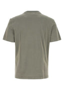 Taubengraues Baumwoll-T-Shirt der Marke Golden Goose Deluxe Brand