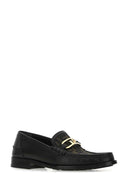 Mocasines de cuero y tela Fendi Multicolor