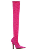 Vetements Fuchsia Chenille Boots