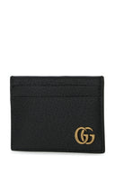 Gucci Black Leather Marmont Card Holder