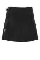 Prada Black Nylon Mini Skirt
