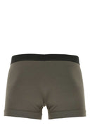 Tom Ford Army Green Stretch Cotton Boxer
