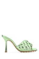 Bottega Veneta Light Green Nappa Leather Padded Sandals