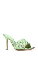 Bottega Veneta Light Green Nappa Leather Padded Sandals