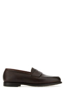Crockett&Jones Dark Brown Leather Boston Loafers