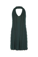 Bottega Veneta Bottle Green Polyester Mischung Mini -Kleid